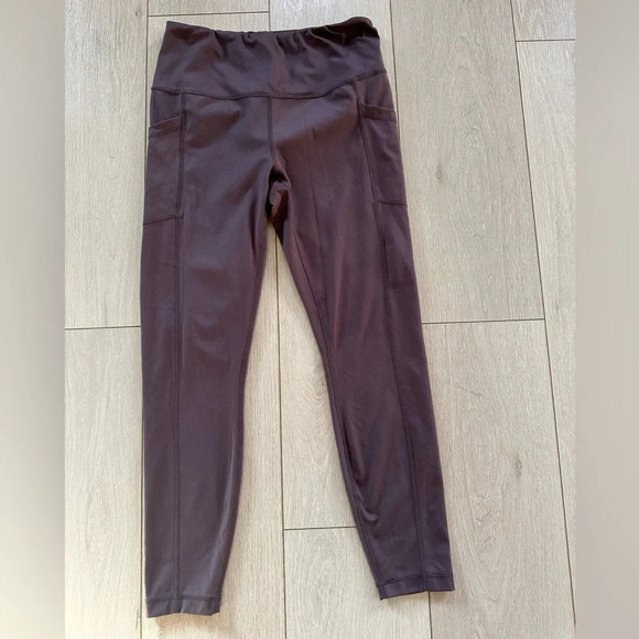 Yogalicious Pants - YOGALICIOUS LUX Purple High Rise Women’s Legging Pants Pockets Size M